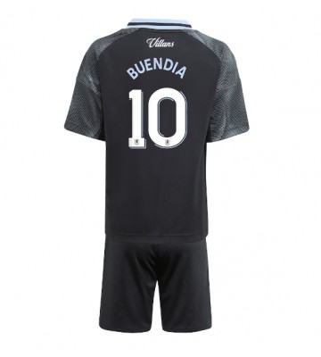 Aston Villa Emiliano Buendia #10 Venkovní dres komplet pro Děti 2025-26 Krátkým Rukávem (+ Krátké kalhoty)