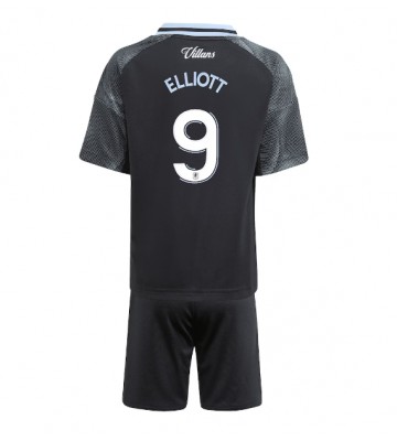 Aston Villa Harvey Elliott #9 Venkovní dres komplet pro Děti 2025-26 Krátkým Rukávem (+ Krátké kalhoty)
