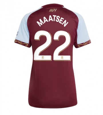 Aston Villa Ian Maatsen #22 Domácí Dres pro Dámy 2025-26 Krátkým Rukávem Aston Villa Ian Maatsen #22 Domácí Dres pro Dámy 2025-26 Krátkým Rukávem
