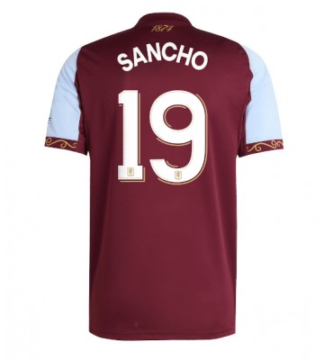 Aston Villa Jadon Sancho #19 Domácí Dres 2025-26 Krátkým Rukávem Aston Villa Jadon Sancho #19 Domácí Dres 2025-26 Krátkým Rukávem