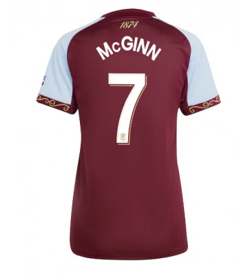Aston Villa John McGinn #7 Domácí Dres pro Dámy 2025-26 Krátkým Rukávem