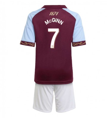 Aston Villa John McGinn #7 Domácí dres komplet pro Děti 2025-26 Krátkým Rukávem (+ Krátké kalhoty)