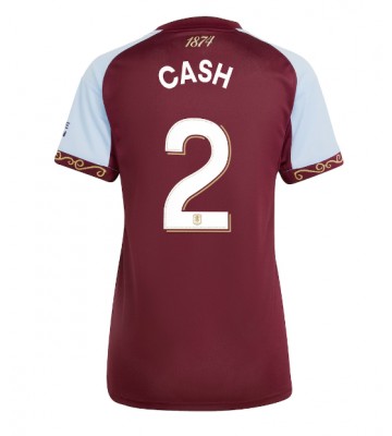 Aston Villa Matty Cash #2 Domácí Dres pro Dámy 2025-26 Krátkým Rukávem