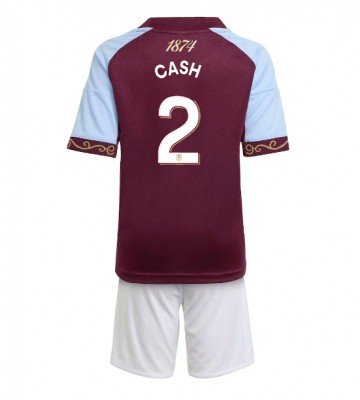 Aston Villa Matty Cash #2 Domácí dres komplet pro Děti 2025-26 Krátkým Rukávem (+ Krátké kalhoty)