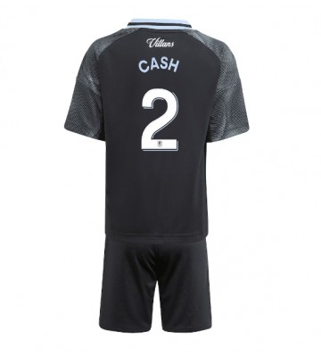 Aston Villa Matty Cash #2 Venkovní dres komplet pro Děti 2025-26 Krátkým Rukávem (+ Krátké kalhoty)