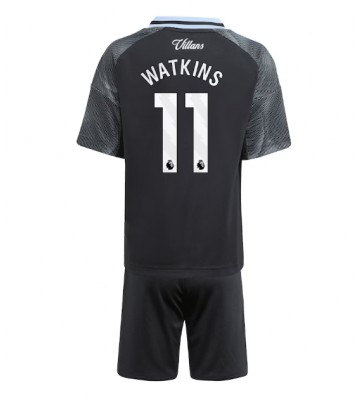 Aston Villa Ollie Watkins #11 Venkovní dres komplet pro Děti 2025-26 Krátkým Rukávem (+ Krátké kalhoty)