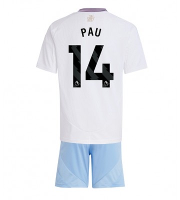 Aston Villa Pau Torres #14 Venkovní dres komplet pro Děti 2024-25 Krátkým Rukávem (+ Krátké kalhoty)