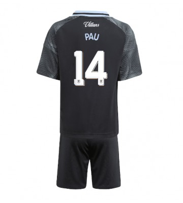 Aston Villa Pau Torres #14 Venkovní dres komplet pro Děti 2025-26 Krátkým Rukávem (+ Krátké kalhoty)