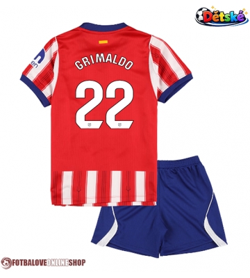 Atletico Madrid Alejandro Grimaldo #22 Domácí dres komplet pro Děti 2026-27 Krátkým Rukávem (+ Krátké kalhoty)