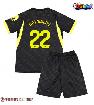 Atletico Madrid Alejandro Grimaldo #22 Venkovní dres komplet pro Děti 2026-27 Krátkým Rukávem (+ Krátké kalhoty)