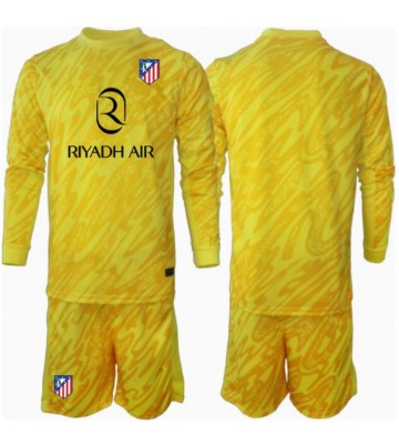 Atletico Madrid Brankář Alternativní dres komplet pro Děti 2024-25 Dlouhým Rukávem (+ Krátké kalhoty)