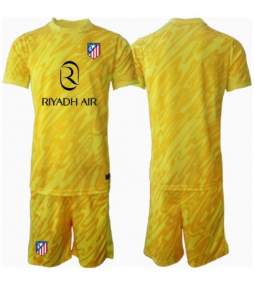 Atletico Madrid Brankář Alternativní dres komplet pro Děti 2024-25 Krátkým Rukávem (+ Krátké kalhoty)