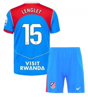 Atletico Madrid Clement Lenglet #15 Alternativní dres komplet pro Děti 2025-26 Krátkým Rukávem (+ Krátké kalhoty)
