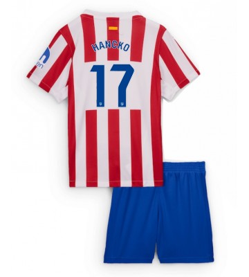 Atletico Madrid David Hancko #17 Domácí dres komplet pro Děti 2025-26 Krátkým Rukávem (+ Krátké kalhoty)