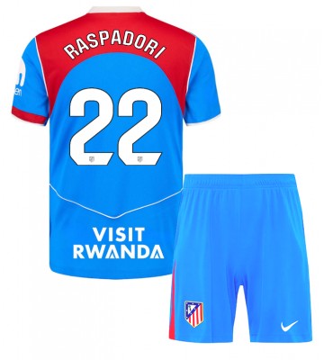 Atletico Madrid Giacomo Raspadori #22 Alternativní dres komplet pro Děti 2025-26 Krátkým Rukávem (+ Krátké kalhoty)