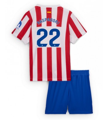 Atletico Madrid Giacomo Raspadori #22 Domácí dres komplet pro Děti 2025-26 Krátkým Rukávem (+ Krátké kalhoty)