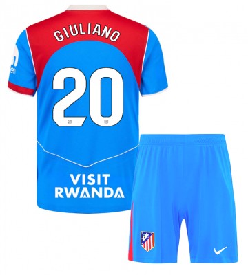 Atletico Madrid Giuliano Simeone #20 Alternativní dres komplet pro Děti 2025-26 Krátkým Rukávem (+ Krátké kalhoty)