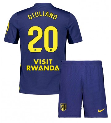 Atletico Madrid Giuliano Simeone #20 Venkovní dres komplet pro Děti 2025-26 Krátkým Rukávem (+ Krátké kalhoty)