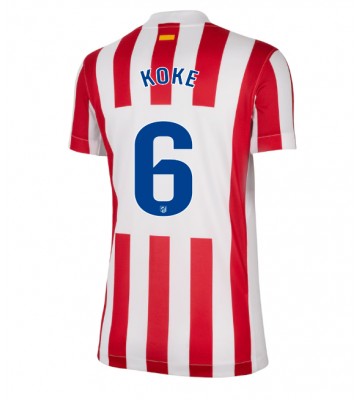 Atletico Madrid Koke #6 Domácí Dres pro Dámy 2025-26 Krátkým Rukávem