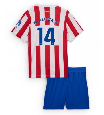 Atletico Madrid Marcos Llorente #14 Domácí dres komplet pro Děti 2025-26 Krátkým Rukávem (+ Krátké kalhoty)