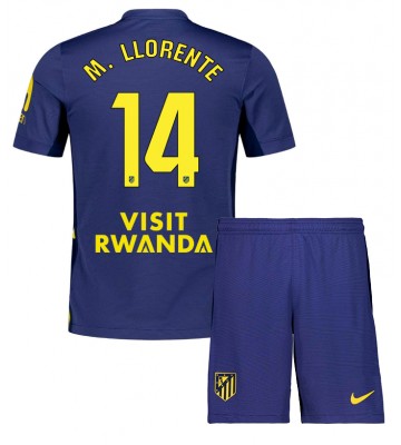 Atletico Madrid Marcos Llorente #14 Venkovní dres komplet pro Děti 2025-26 Krátkým Rukávem (+ Krátké kalhoty)