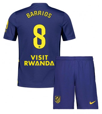 Atletico Madrid Pablo Barrios #8 Venkovní dres komplet pro Děti 2025-26 Krátkým Rukávem (+ Krátké kalhoty)