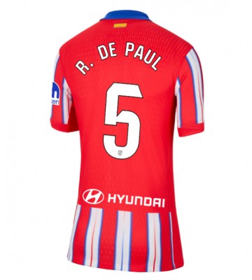 Atletico Madrid Rodrigo De Paul #5 Domácí Dres pro Dámy 2024-25 Krátkým Rukávem