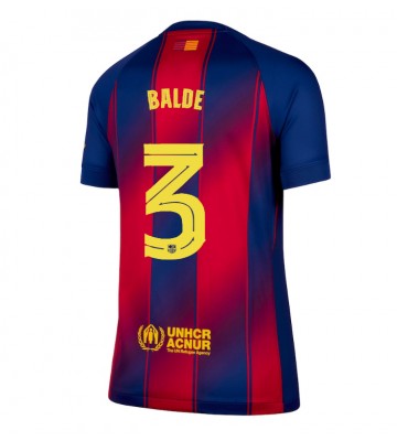Barcelona Alejandro Balde #3 Domácí Dres pro Dámy 2025-26 Krátkým Rukávem