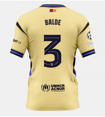 Barcelona Alejandro Balde #3 Venkovní Dres 2025-26 Krátkým Rukávem
