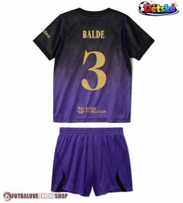 Barcelona Alejandro Balde #3 Venkovní dres komplet pro Děti 2026-27 Krátkým Rukávem (+ Krátké kalhoty)