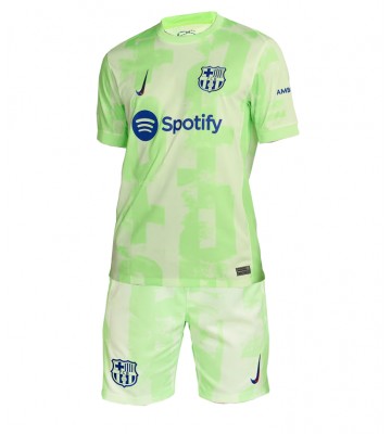 Barcelona Alternativní dres komplet pro Děti 2024-25 Krátkým Rukávem (+ Krátké kalhoty)