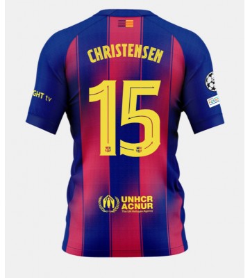 Barcelona Andreas Christensen #15 Domácí Dres 2025-26 Krátkým Rukávem