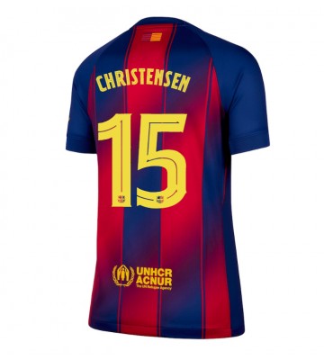 Barcelona Andreas Christensen #15 Domácí Dres pro Dámy 2025-26 Krátkým Rukávem Barcelona Andreas Christensen #15 Domácí Dres pro Dámy 2025-26 Krátkým Rukávem
