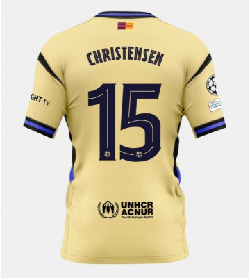 Barcelona Andreas Christensen #15 Venkovní Dres 2025-26 Krátkým Rukávem