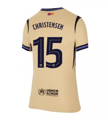 Barcelona Andreas Christensen #15 Venkovní Dres pro Dámy 2025-26 Krátkým Rukávem Barcelona Andreas Christensen #15 Venkovní Dres pro Dámy 2025-26 Krátkým Rukávem