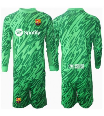 Barcelona Brankář Venkovní dres komplet pro Děti 2024-25 Dlouhým Rukávem (+ Krátké kalhoty)