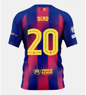 Barcelona Dani Olmo #20 Domácí Dres 2025-26 Krátkým Rukávem