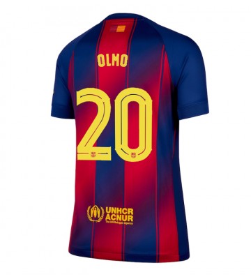 Barcelona Dani Olmo #20 Domácí Dres pro Dámy 2025-26 Krátkým Rukávem Barcelona Dani Olmo #20 Domácí Dres pro Dámy 2025-26 Krátkým Rukávem