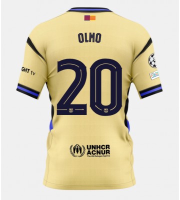 Barcelona Dani Olmo #20 Venkovní Dres 2025-26 Krátkým Rukávem