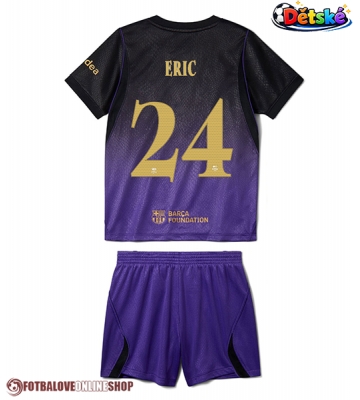 Barcelona Eric Garcia #24 Venkovní dres komplet pro Děti 2026-27 Krátkým Rukávem (+ Krátké kalhoty)