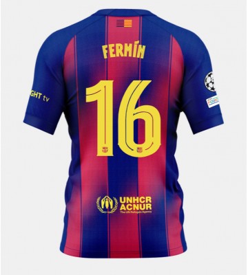 Barcelona Fermin Lopez #16 Domácí Dres 2025-26 Krátkým Rukávem