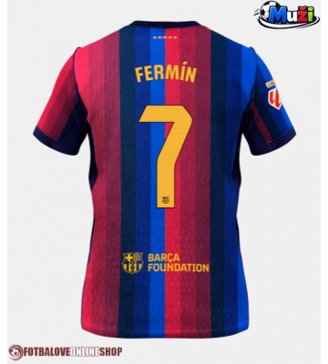 Barcelona Fermin Lopez #7 Domácí Dres 2026-27 Krátkým Rukávem