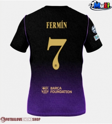 Barcelona Fermin Lopez #7 Venkovní Dres 2026-27 Krátkým Rukávem