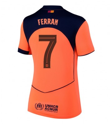 Barcelona Ferran Torres #7 Alternativní Dres pro Dámy 2025-26 Krátkým Rukávem