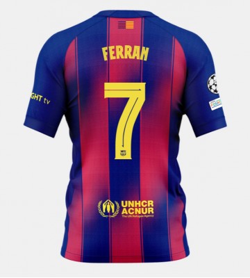 Barcelona Ferran Torres #7 Domácí Dres 2025-26 Krátkým Rukávem
