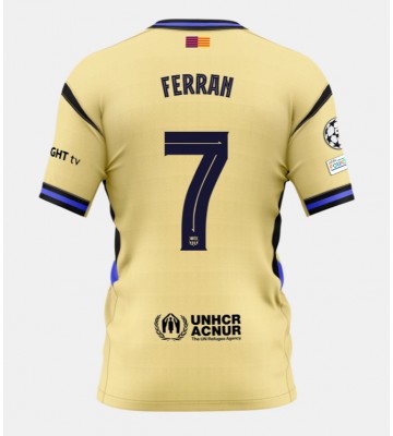 Barcelona Ferran Torres #7 Venkovní Dres 2025-26 Krátkým Rukávem