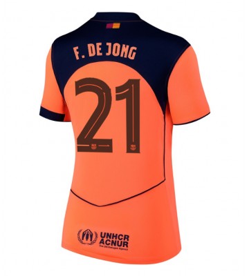 Barcelona Frenkie de Jong #21 Alternativní Dres pro Dámy 2025-26 Krátkým Rukávem