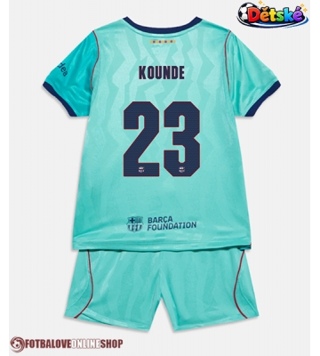 Barcelona Jules Kounde #23 Alternativní dres komplet pro Děti 2026-27 Krátkým Rukávem (+ Krátké kalhoty)