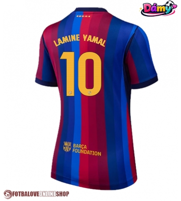 Barcelona Lamine Yamal #10 Domácí Dres pro Dámy 2026-27 Krátkým Rukávem