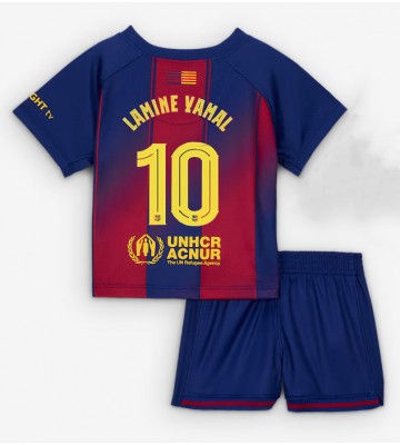 Barcelona Lamine Yamal #10 Domácí dres komplet pro Děti 2025-26 Krátkým Rukávem (+ Krátké kalhoty)